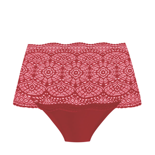 Lace Ease Invisible Maxitrosa Red One Size